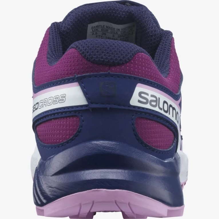 Tenis Senderismo Salomon Speedcross Niños Fucsia Azul Marino | MX MTJV254